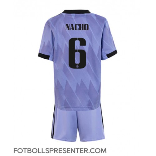 Real Madrid Nacho #6 Bortatröja Barn 2022-23 Kortärmad (+ korta byxor)